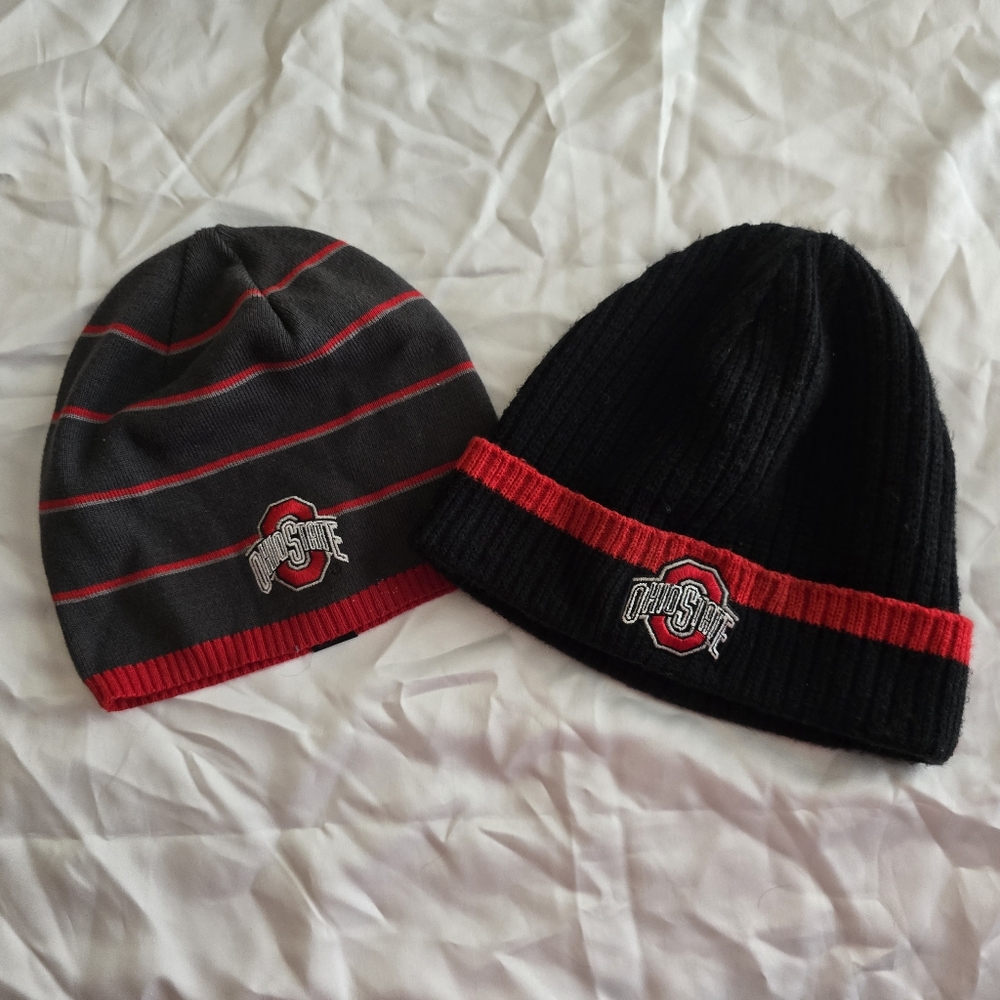 Ohio State Youth Skull Cap and Flip Beanie